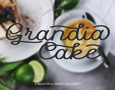 Grandia Cake Typeface