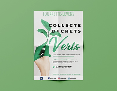 Affiche Déchets verts - Mairie Tourrette-Levens