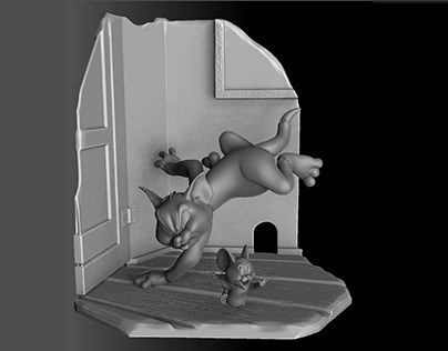 Tom & Jerry for 3d print STL