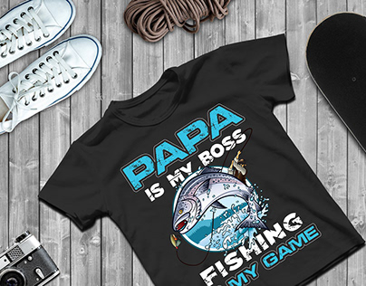 ## Stylest Fishing T-Shirt and nice Mockup.