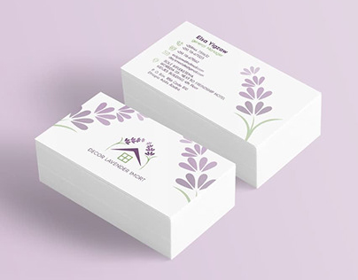 Decor lavender - Business card design