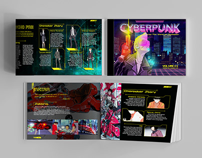 Cyberpunk theme Magazine