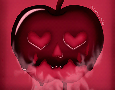 Poisoned apple // Illustration