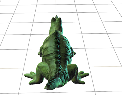 3D modelling giko crocodile