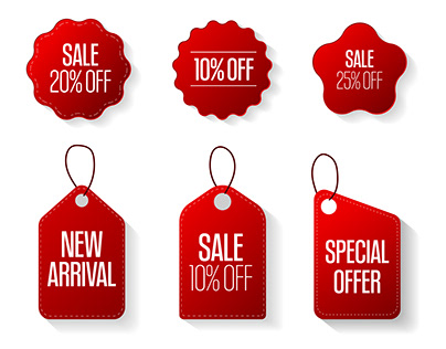Promotional Sale Tag or Label