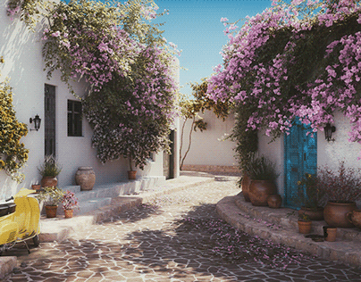 A Beautiful Alley in Greece