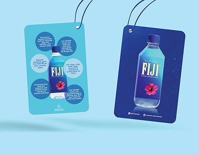 Fiji Water Neck Tag