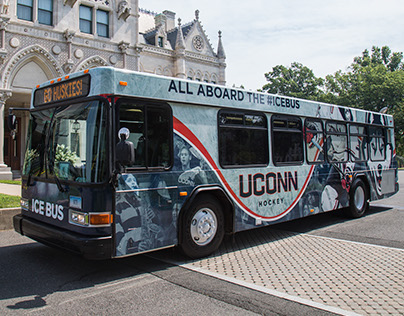 UConn Hockey Ice Bus