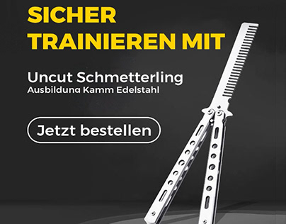 Project thumbnail - Uncut Butterfly Knife Ad
