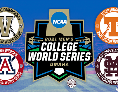 2021 College World Series Roundel Logos