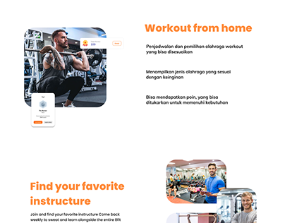 Fitnes App Landing Page