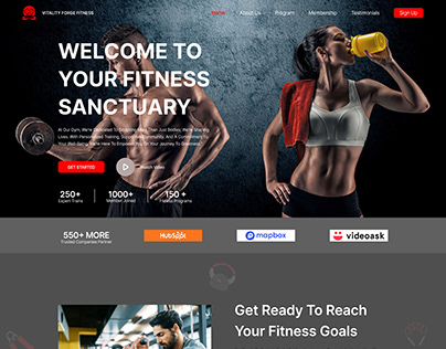Gym web landing page