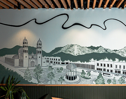 Mural Starbucks Punto Guadiana