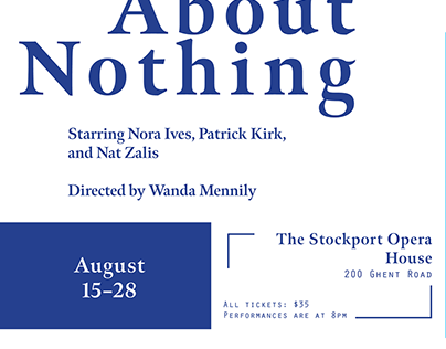 Much Ado About Nothing Poster Concept