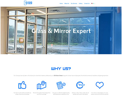 King View Glass & Mirror - Website One-page