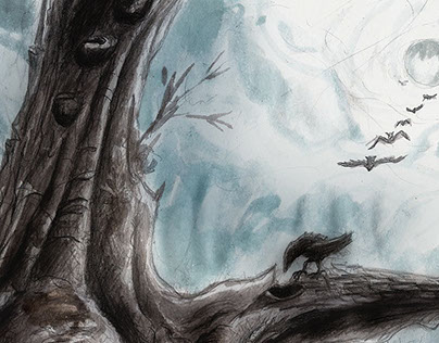 El cuervo y el árbol