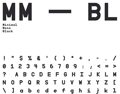 Minimal Mono — a free font