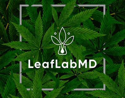 LeafLabMD logo | Leaf + Lab logo