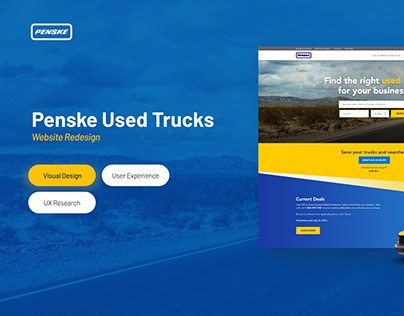 Penske Used Trucks - Website Redesign