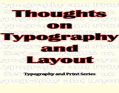2681QCA Thoughts on Typography&Layout