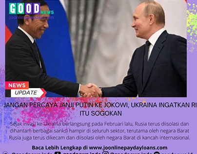 Jangan Percaya Janji Putin ke Jokowi