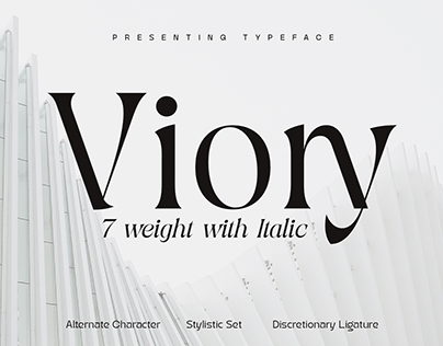Viory - 7 Weight with Italic