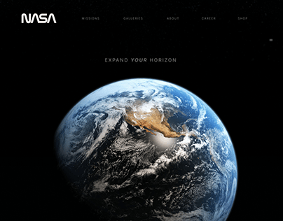 NASA Website UI Rework | Work in Progress