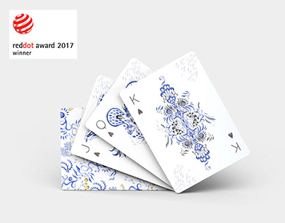 PLAYING CARDS: Blue & White Porcelain