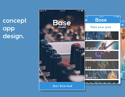 Base Music app concept