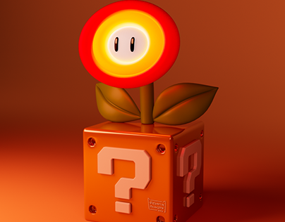 Super Mario Fire Flower 3D