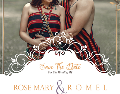Rose and Romel wedding invitation