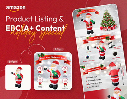 Project thumbnail - Amazon Listing Images | Infographics | EBC | A+ Content