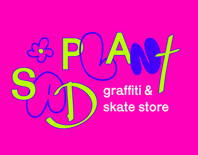 брендинг магазина скейтбордов "SadPlant"