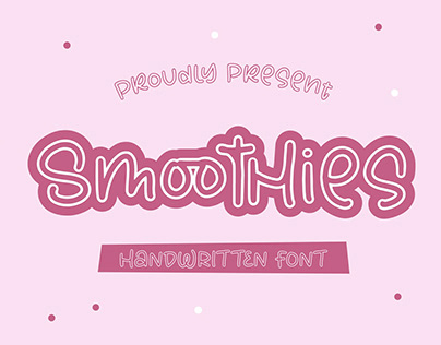 Smoothies - Handwritten Font