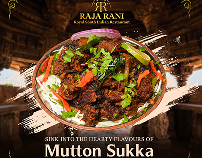 Mutton Chukka Food Poster for Restaurant
