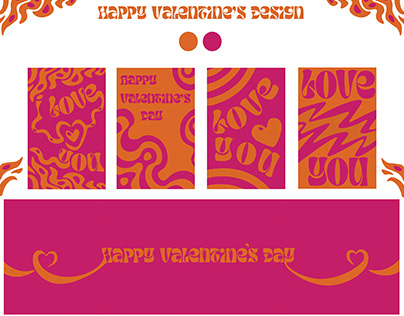 Happy Valentines Design, cards, poster, banner