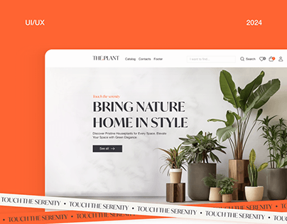 Design of an online store selling indoor plants