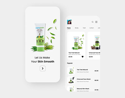 Beauty Skin Care App Ui Ux Design