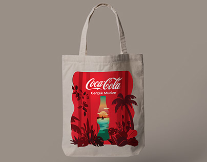 Coca-Cola Canvas Bag Illustration