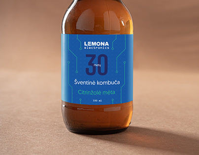 Label Design for Kombucha Drink
