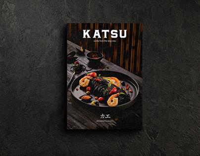 "Katsu" Japanese Restaurant — Menu Design