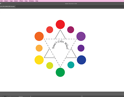 Isaac's Color Wheel, Adobe Illustrator.