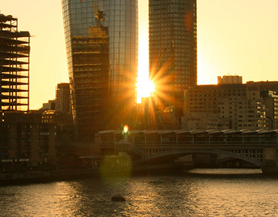 Sunset on the Millennium Bridge