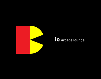 io arcade lounge logo design