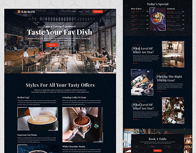 Luxury Restaurant Landing Page | Website Design
