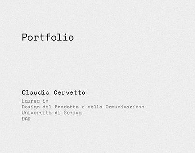 Portfolio 2024 | Claudio Cervetto