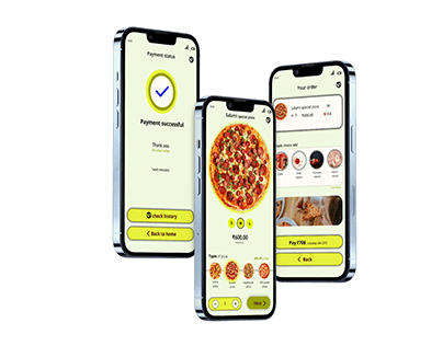 pizza mobile app design| UIUX Design| restaurant app
