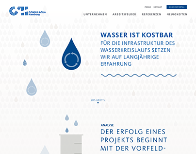 Webdesign for Hamburg Wasser