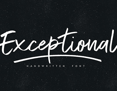 Exceptional font