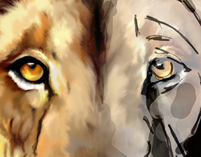 The Lion - Digital Painting